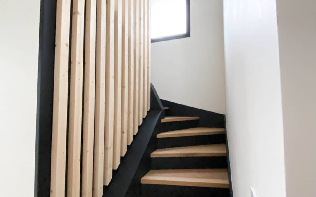 La rénovation d&rsquo;un escalier avec du parquet 😍