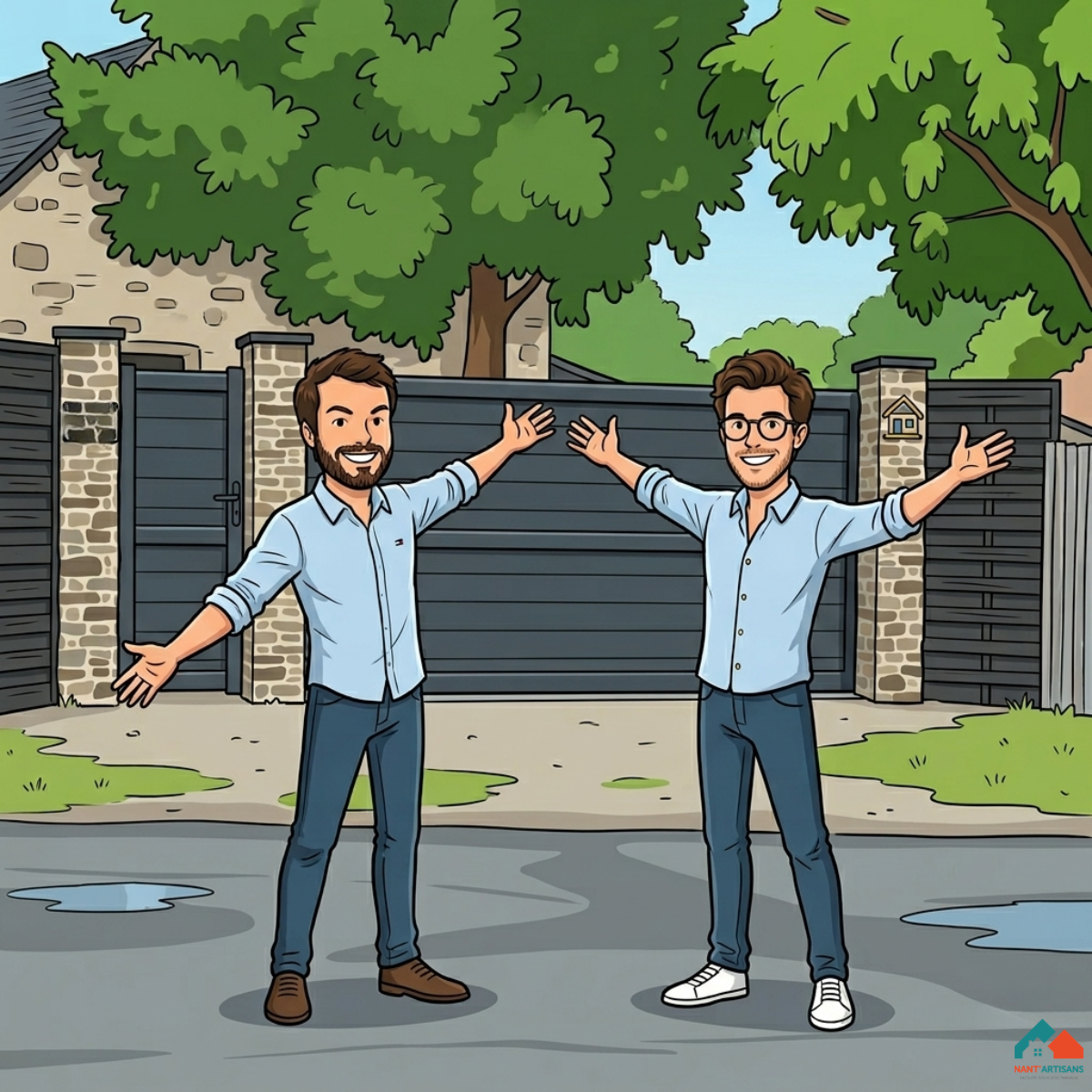 Portail aluminium coulissant